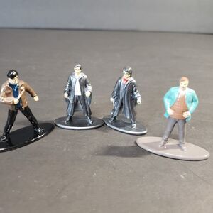 Harry Potter Metalfigs Set of 4 Toy Figures 1" Remus Lupin Ron Weasley